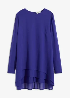bonprix Blusen & Tuniken|Bekleidung·Jacken & Mäntel^Vokuhila Long-Tunika saphirblau
