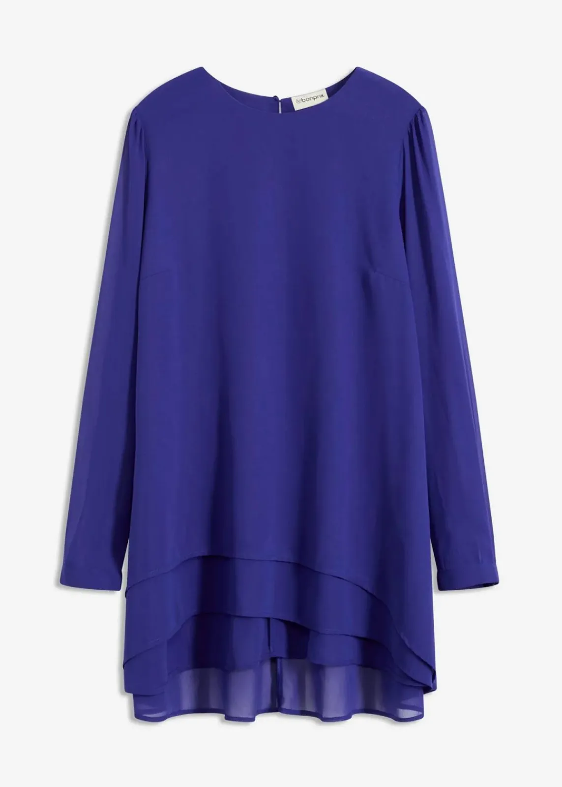 bonprix Blusen & Tuniken|Bekleidung·Jacken & Mäntel^Vokuhila Long-Tunika saphirblau