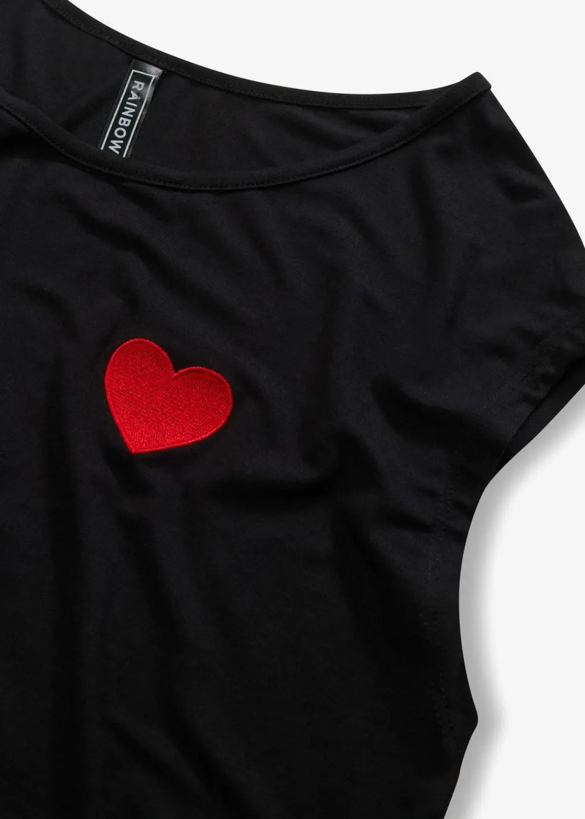 bonprix Shirts & Tops|Nachhaltigere Materialien^Vokuhila-Shirt aus fließendem Viskosemix schwarz