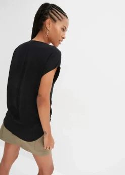 bonprix Shirts & Tops^Vokuhila-Top schwarz
