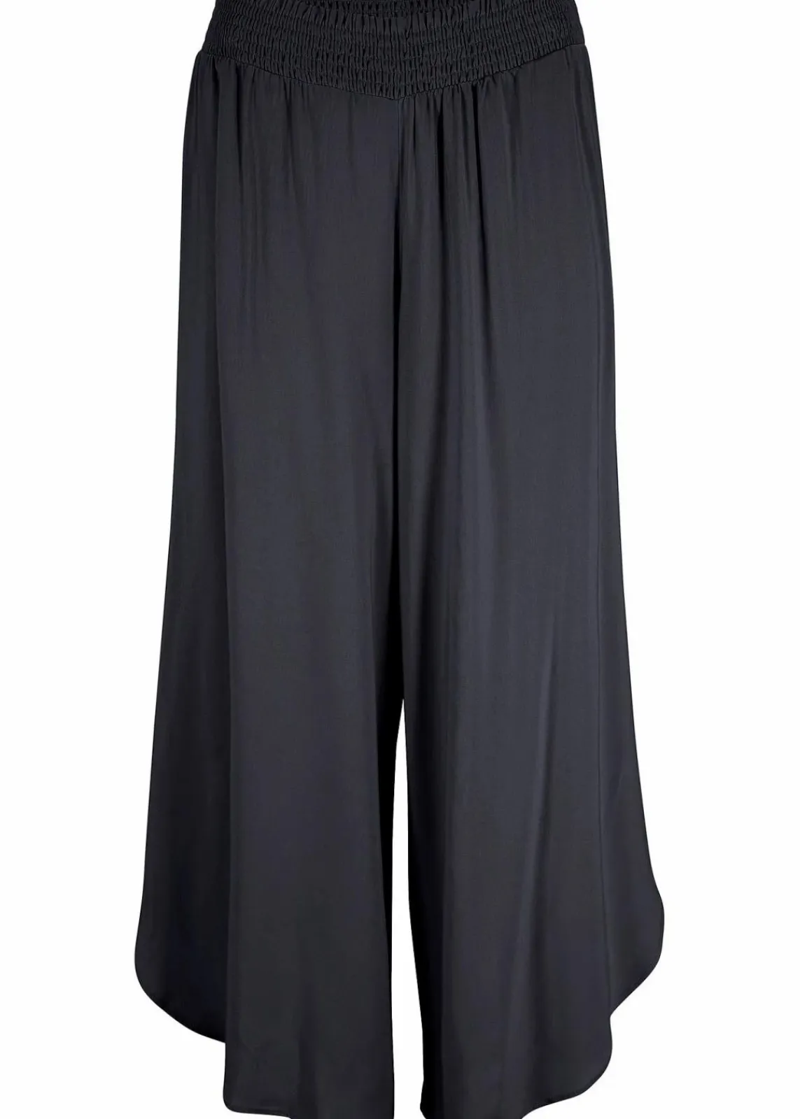 bonprix Nachhaltigere Materialien|Hosen^Wadenlange Culotte aus nachhaltiger Viskose anthrazit