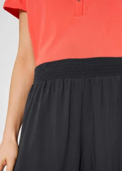 bonprix Nachhaltigere Materialien|Hosen^Wadenlange Culotte aus nachhaltiger Viskose anthrazit