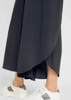 bonprix Nachhaltigere Materialien|Hosen^Wadenlange Culotte aus nachhaltiger Viskose anthrazit