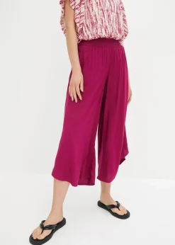 bonprix Nachhaltigere Materialien|Hosen^Wadenlange Culotte aus nachhaltiger Viskose violett