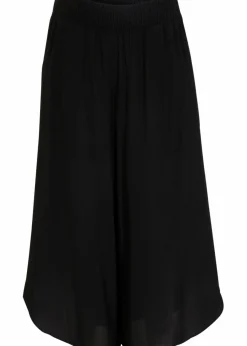 bonprix Bekleidung·Kleider|Hosen^Wadenlange Culotte aus nachhaltiger Viskose schwarz