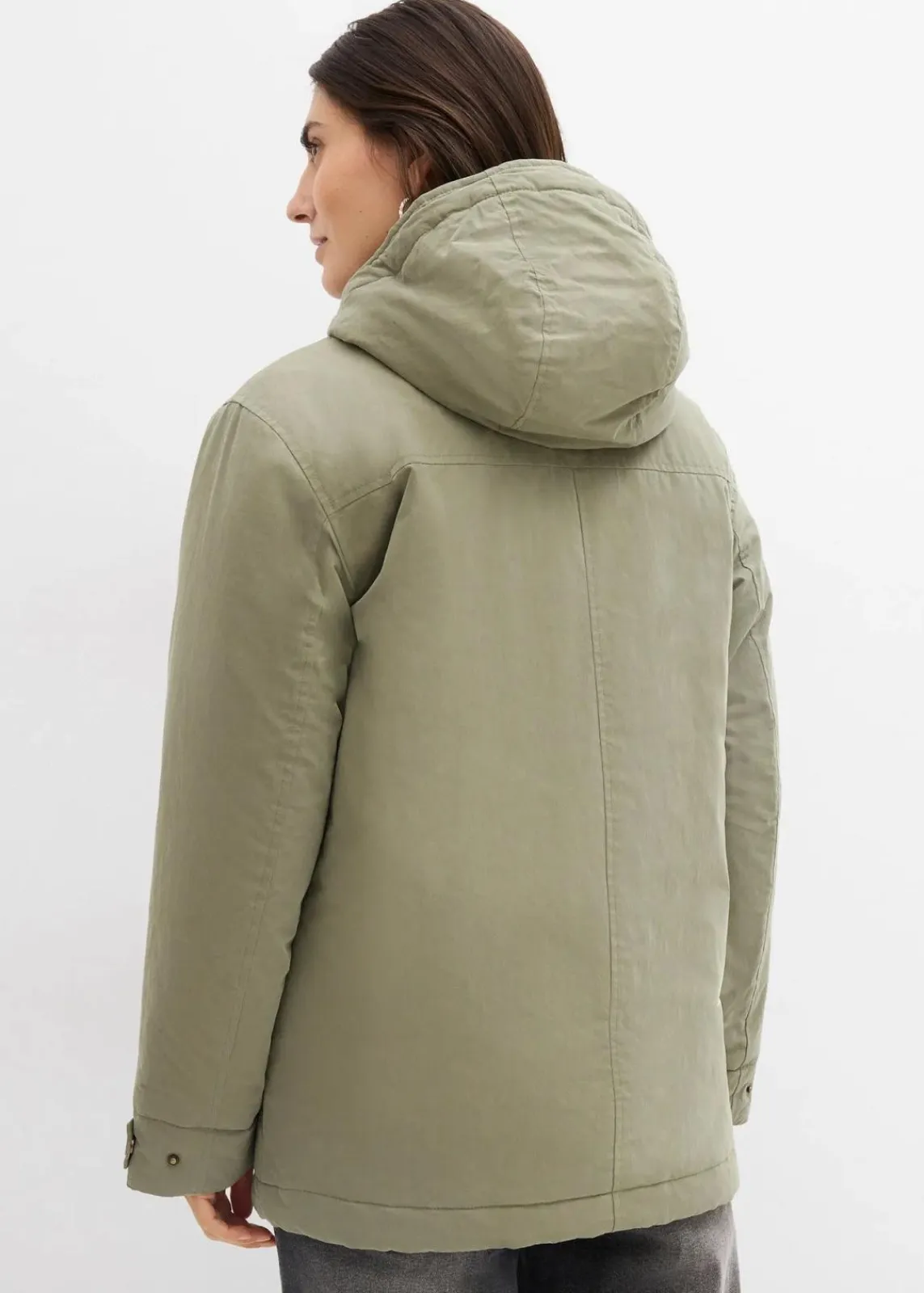bonprix Jacken & Mäntel|Bekleidung·Hosen^Warm wattierter Parka oliv