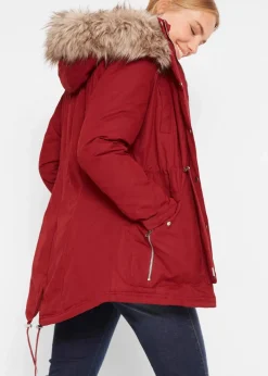 bonprix Jacken & Mäntel|Bekleidung·Hosen^Warmer Parka, gefüttert kastanienrot