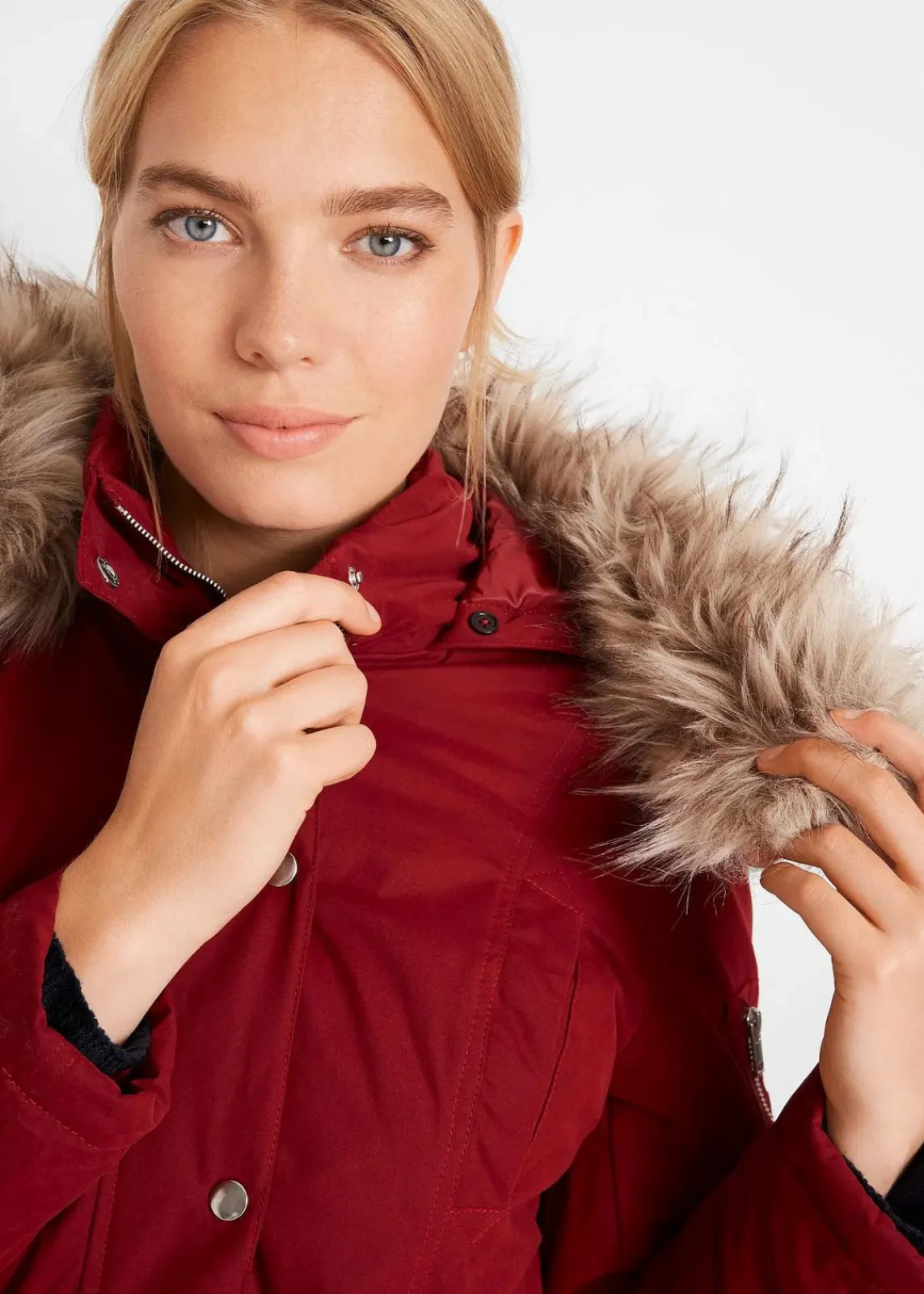 bonprix Jacken & Mäntel|Bekleidung·Hosen^Warmer Parka, gefüttert kastanienrot