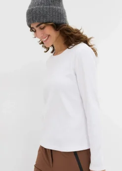 bonprix Outdoorbekleidung|Thermobekleidung^Warmes Thermoshirt weiß