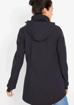 bonprix Bekleidung·Hosen|Jacken & Mäntel^wasserabweisende Duffle-Jacke aus Softshell schwarz
