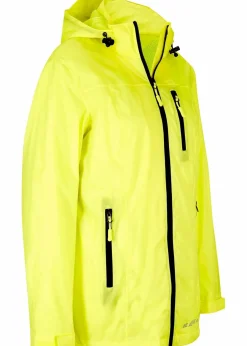 bonprix Bekleidung·Jumpsuits|Bekleidung·Sweat^wasserabweisende, reflektierende Funktions-Jacke neongelb