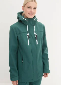 bonprix Nachhaltigere Materialien|Jacken & Mäntel^wasserabweisende Softshelljacke mattgrün