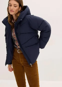 bonprix Jacken & Mäntel|Bekleidung·Hosen^Wasserabweisende Steppjacke tintenblau