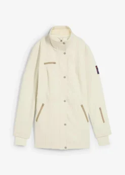 bonprix Jacken & Mäntel|Bekleidung·Hosen^wasserabweisende Stretch-Softshell-Longjacke schilfsand
