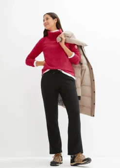 bonprix Nachhaltigere Materialien|Jacken & Mäntel^wasserabweisender Daunenmantel mit bedrucktem Innenfutter taupe