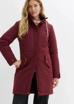 bonprix Jacken & Mäntel|Bekleidung·Hosen^wasserabweisender Outdoor-Mantel dunkelbeere