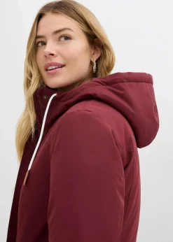 bonprix Jacken & Mäntel|Bekleidung·Hosen^wasserabweisender Outdoor-Mantel dunkelbeere