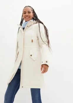 bonprix Bekleidung·Hosen|Jacken & Mäntel^wasserabweisender Outdoor-Mantel kieselbeige