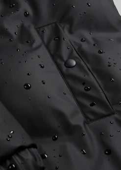 bonprix Bekleidung·Hosen|Jacken & Mäntel^wasserabweisender Regenmantel in gesteppter Optik schwarz