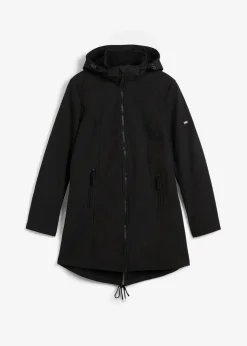 bonprix Bekleidung·Jumpsuits|Bekleidung·Sweat^wasserabweisender Softshell-Parka schwarz