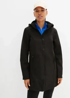 bonprix Bekleidung·Jumpsuits|Bekleidung·Sweat^wasserabweisender Softshell-Parka schwarz