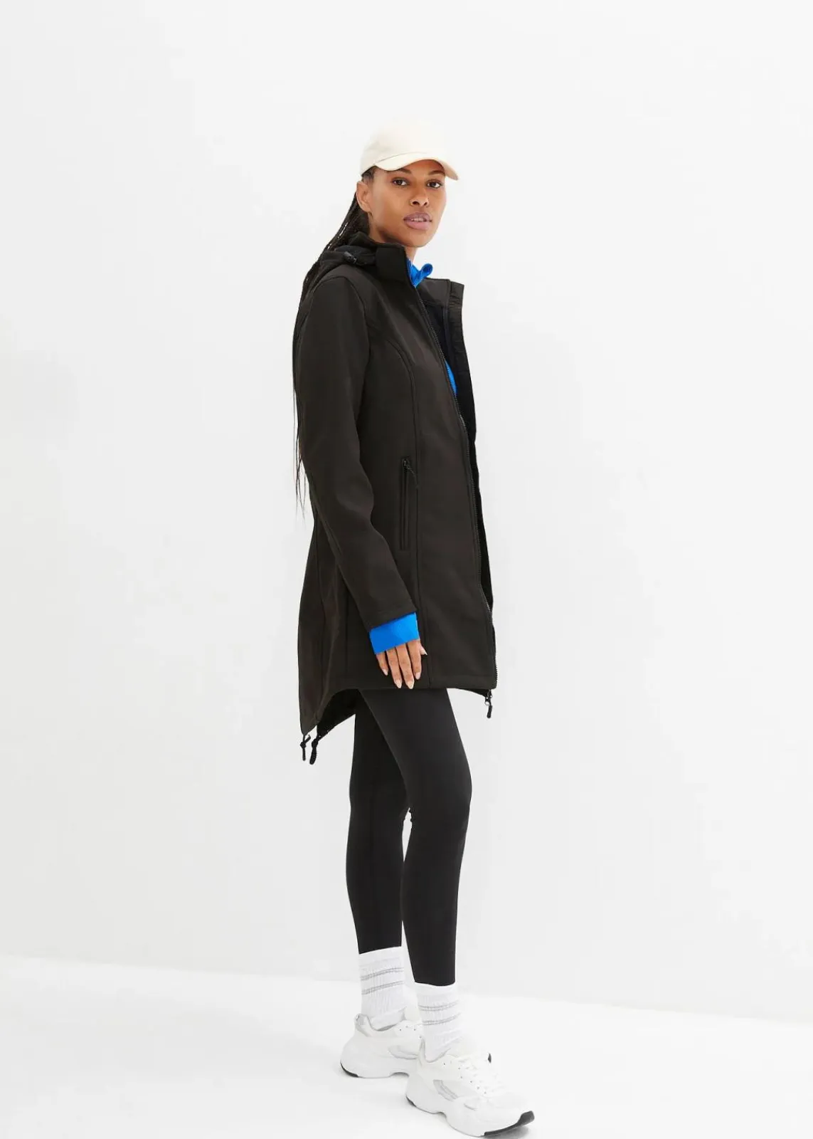 bonprix Bekleidung·Jumpsuits|Bekleidung·Sweat^wasserabweisender Softshell-Parka schwarz