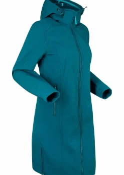bonprix Bekleidung·Hosen|Jacken & Mäntel^wasserabweisender Softshellmantel blaupetrol