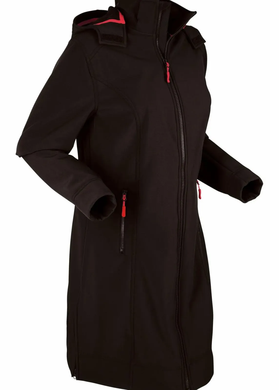 bonprix Jacken & Mäntel|Bekleidung·Hosen^wasserabweisender Softshellmantel schwarz