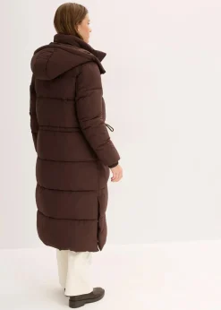 bonprix Jacken & Mäntel|Bekleidung·Hosen^Wasserabweisender Steppmantel dunkelbraun