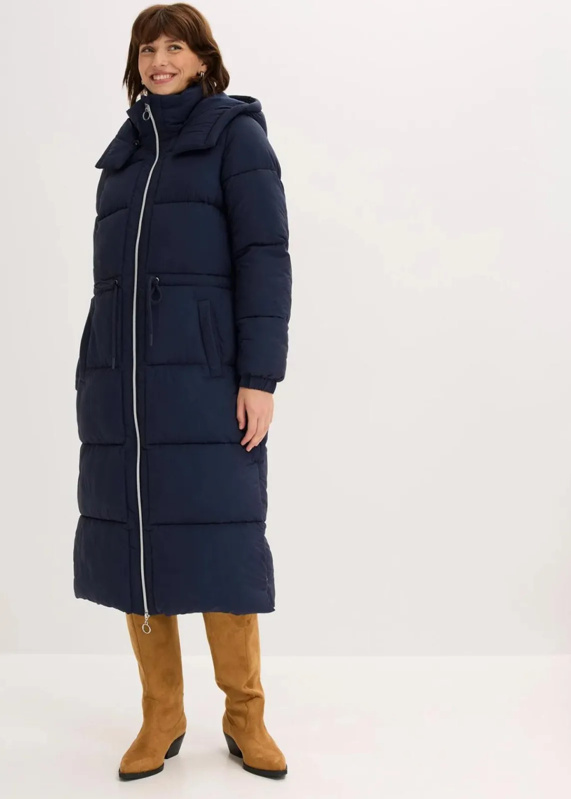 bonprix Bekleidung·Hosen|Jacken & Mäntel^Wasserabweisender Steppmantel tintenblau