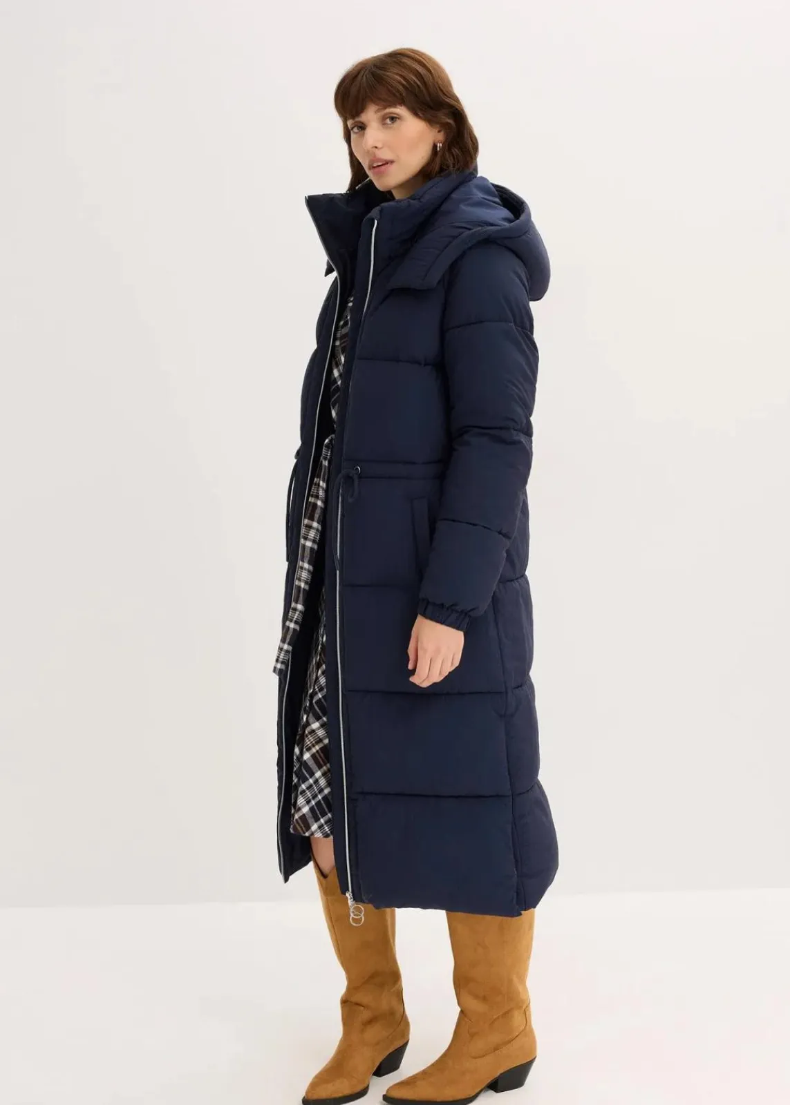 bonprix Bekleidung·Hosen|Jacken & Mäntel^Wasserabweisender Steppmantel tintenblau