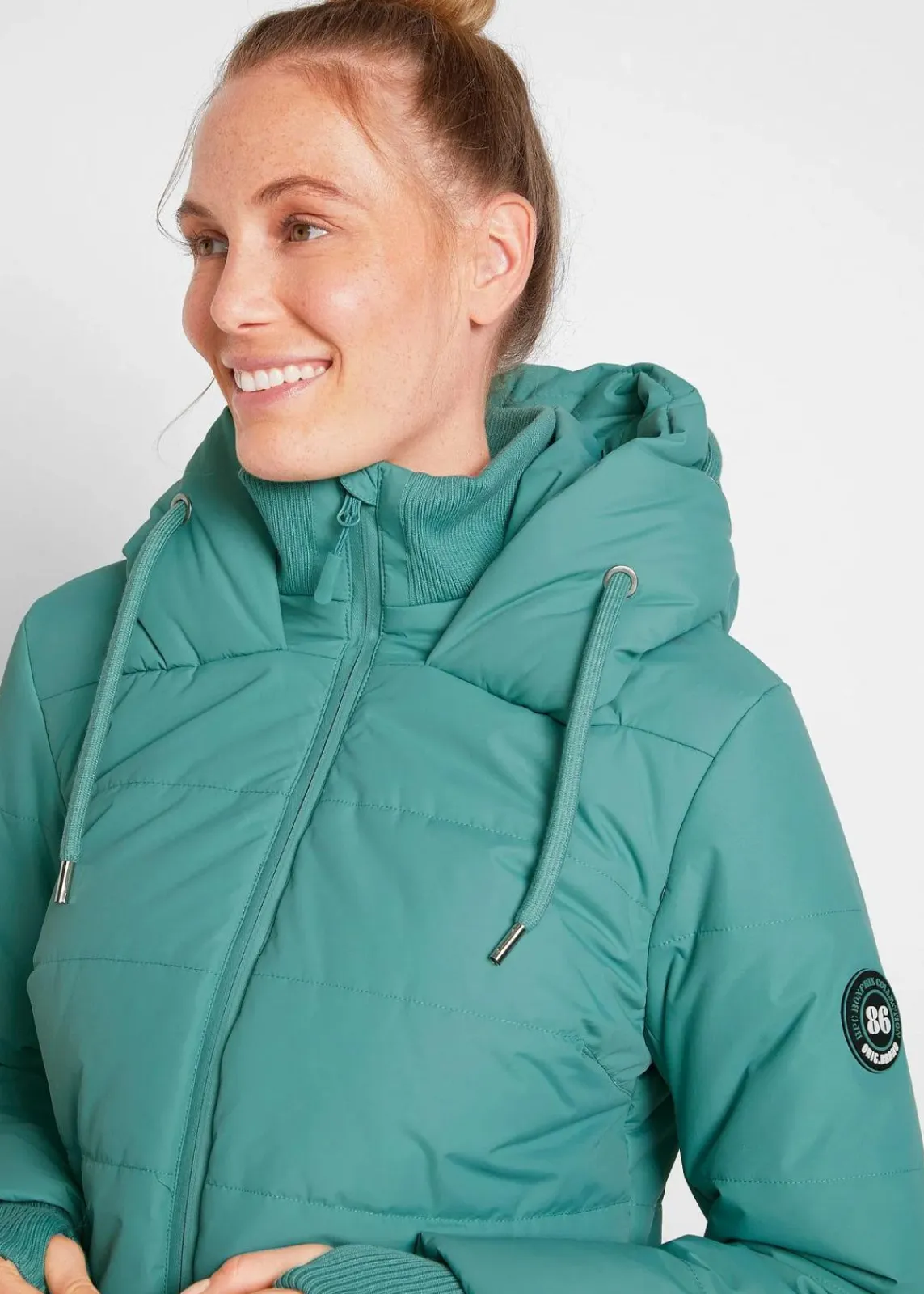 bonprix Jacken & Mäntel|Bekleidung·Hosen^Wasserabweisender Steppmantel rauchsalbei
