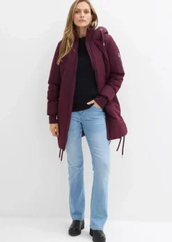 bonprix Jacken & Mäntel|Bekleidung·Hosen^Wasserabweisender Steppmantel weinrot