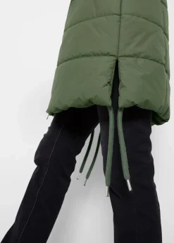 bonprix Jacken & Mäntel|Bekleidung·Hosen^Wasserabweisender Steppmantel dunkelkhaki