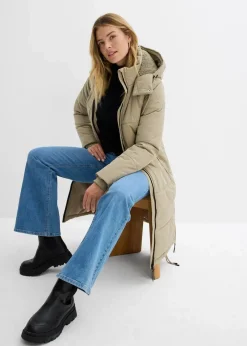 bonprix Bekleidung·Hosen|Jacken & Mäntel^wasserabweisender Steppmantel new khaki