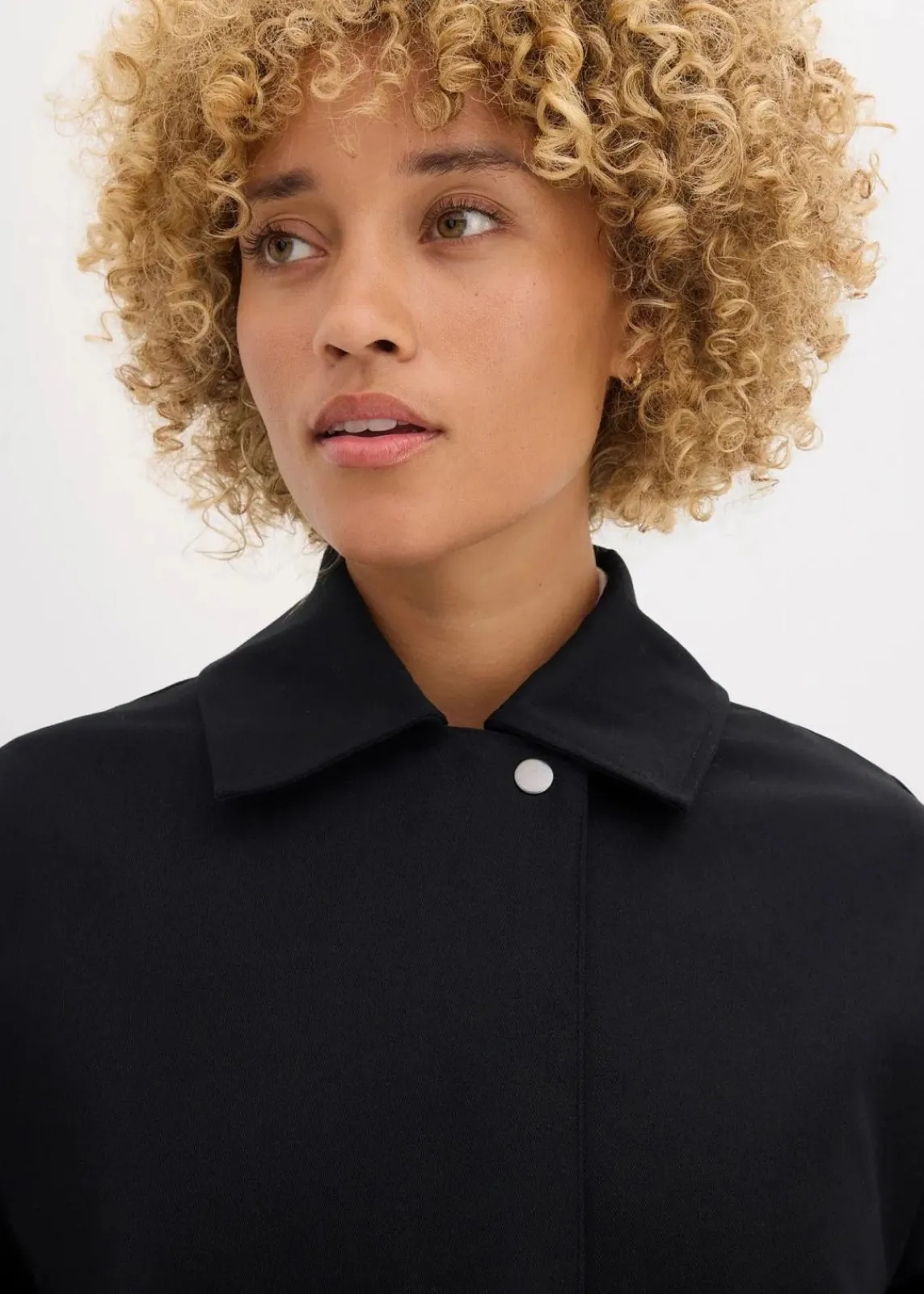 bonprix Bekleidung·Hosen|Jacken & Mäntel^Wasserabweisender Trenchcoat, Oversized schwarz