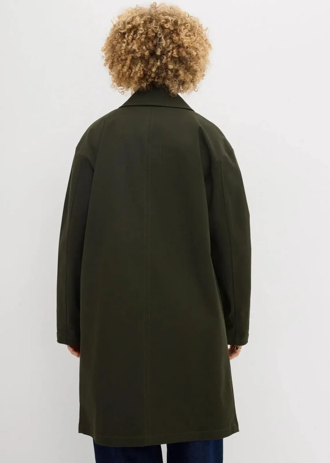 bonprix Jacken & Mäntel|Bekleidung·Hosen^Wasserabweisender Trenchcoat, Oversized nachtoliv