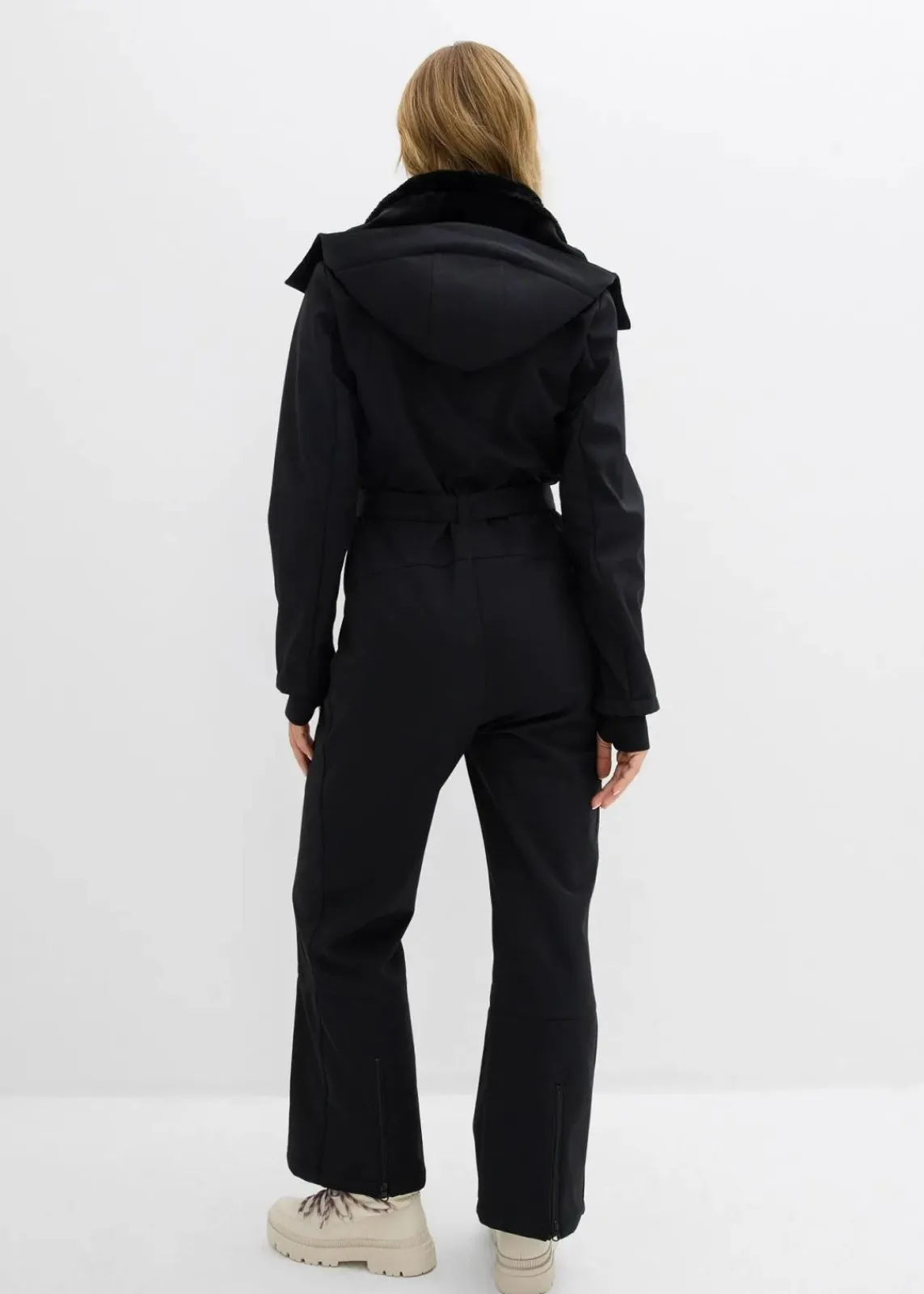 bonprix Hosen|Sportbekleidung^wasserabweisender, warmgefütterter Softshell-Skianzug schwarz