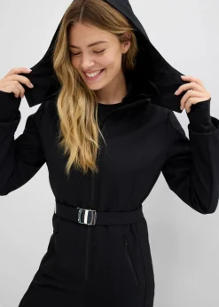 bonprix Hosen|Sportbekleidung^wasserabweisender, warmgefütterter Softshell-Skianzug schwarz