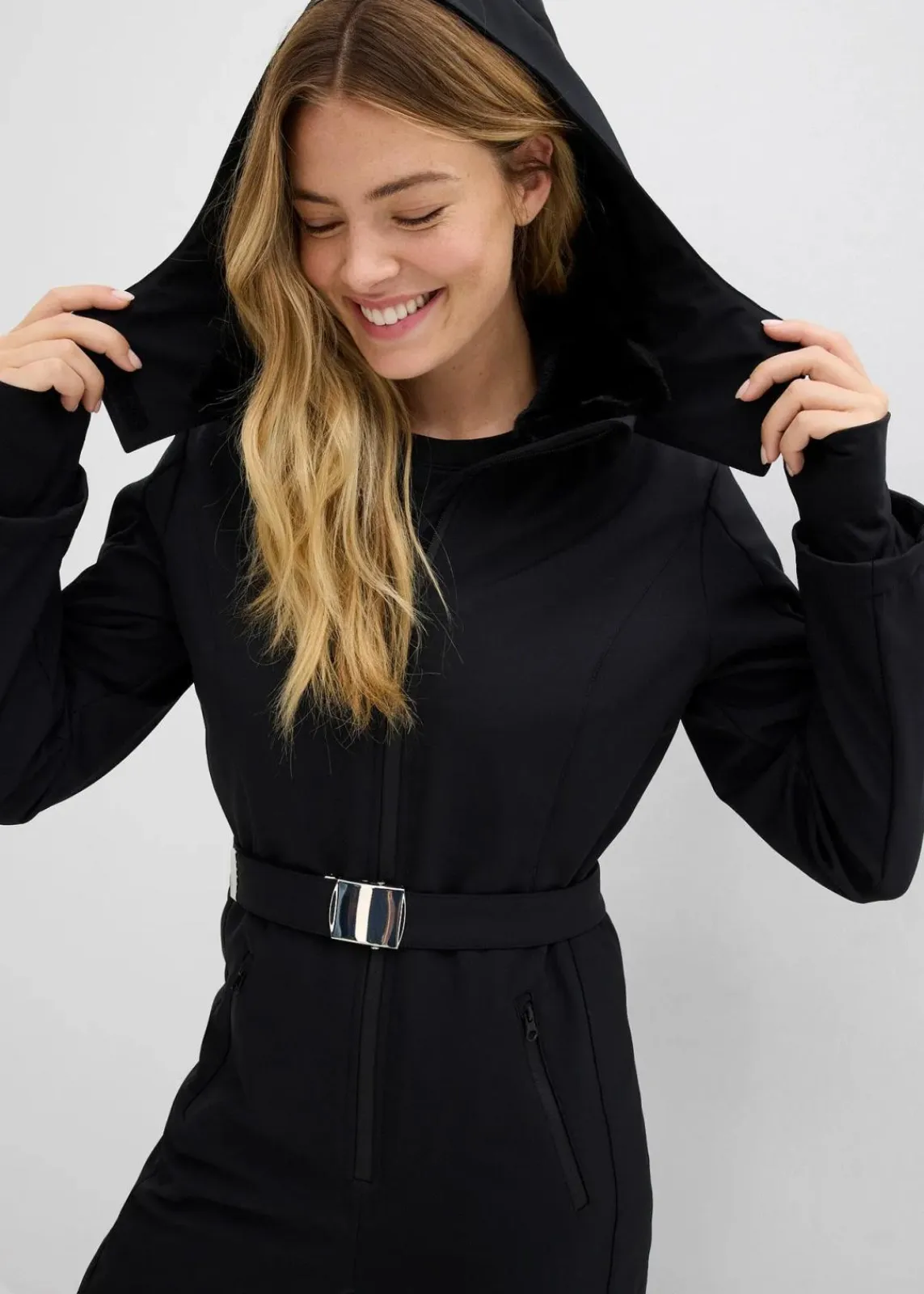 bonprix Hosen|Sportbekleidung^wasserabweisender, warmgefütterter Softshell-Skianzug schwarz