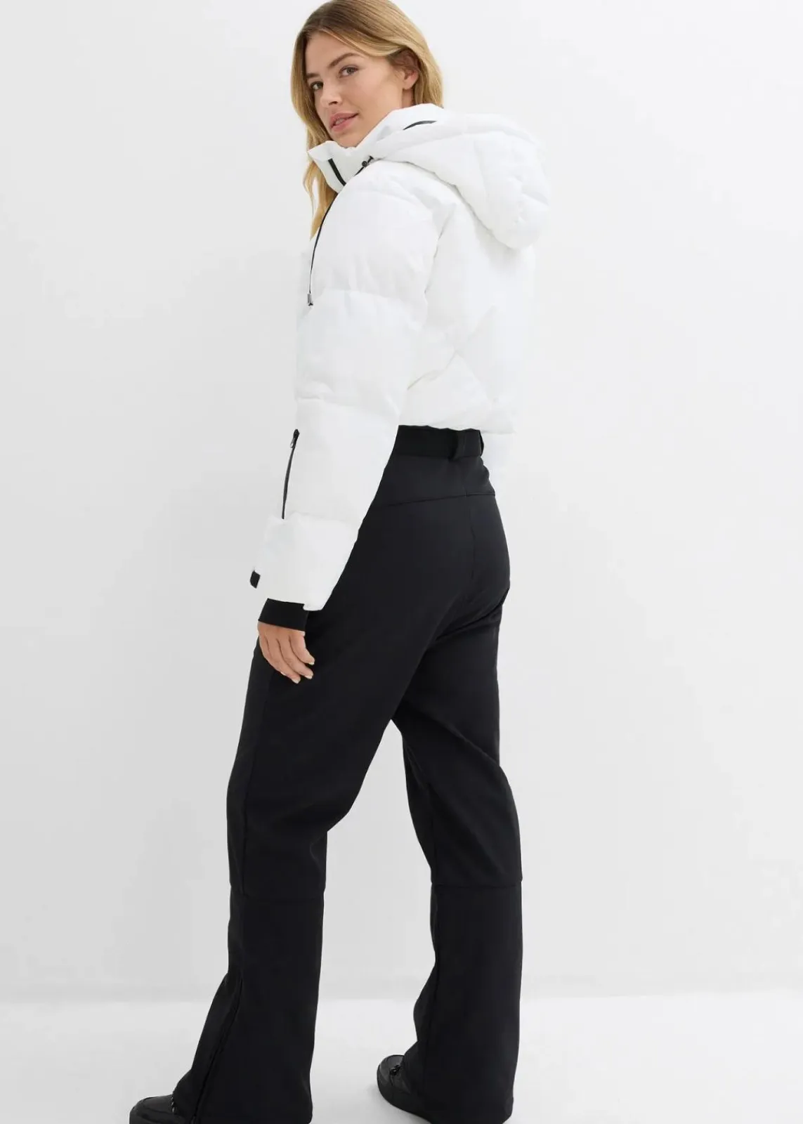 bonprix Bekleidung·Jumpsuits|Bekleidung·Homewear^wasserabweisender wattierter Funktions-Overall weiß/schwarz