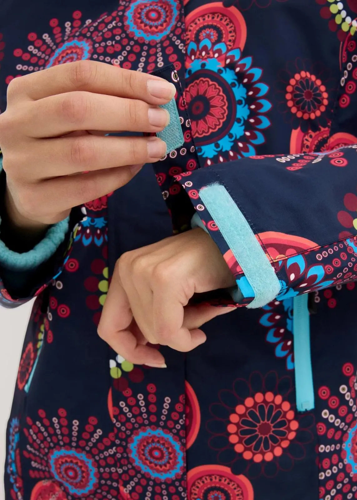 bonprix Bekleidung·Hosen|Jacken & Mäntel^wasserdichte 3 in 1 Funktions-Jacke mit Kapuze dunkelblau graphisch bedruckt