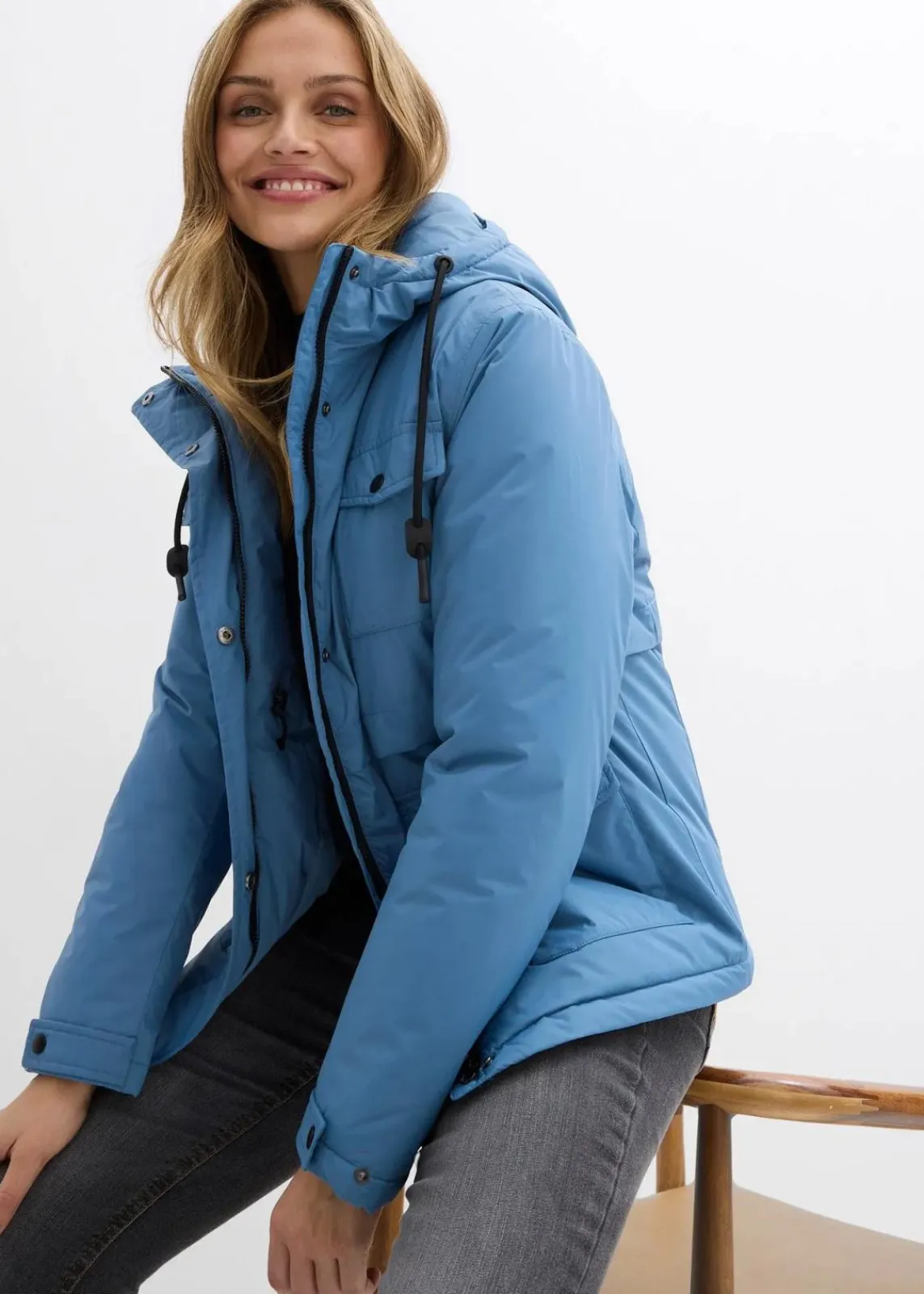 bonprix Bekleidung·Hosen|Jacken & Mäntel^Wasserdichte Funktions-Jacke wellenblau