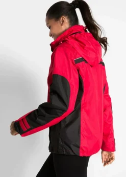 bonprix Bekleidung·Hosen|Jacken & Mäntel^wasserdichte Funktionsjacke rot/schwarz