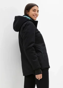 bonprix Jacken & Mäntel|Sportbekleidung^Wasserdichte 2in1 Optik Funktions-Jacke schwarz