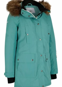 bonprix Bekleidung·Hosen|Nachhaltigere Materialien^wasserdichte Outdoor-Funktions-Jacke mit Kapuze rauchsalbei