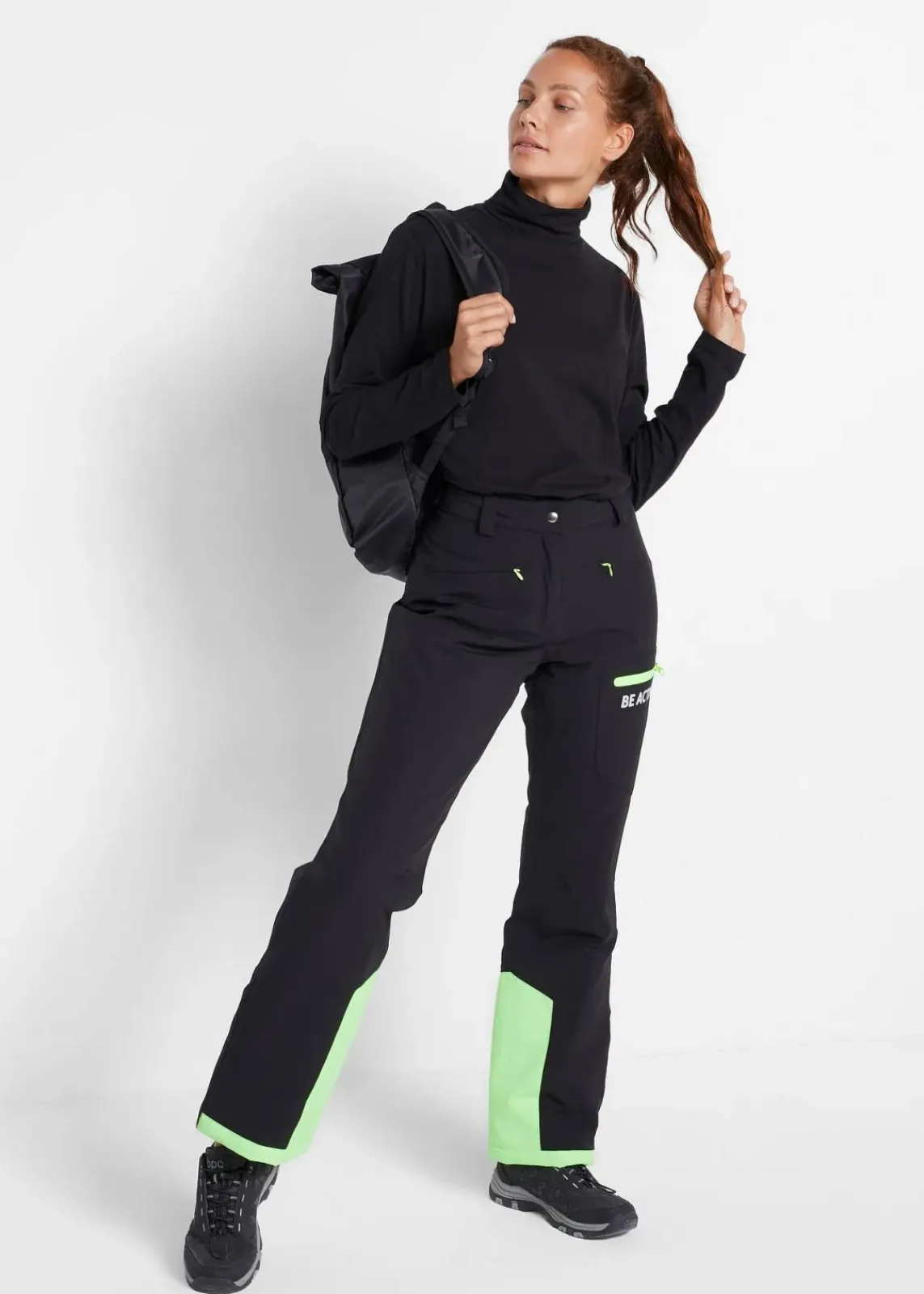bonprix Bekleidung·Jumpsuits|Bekleidung·Sweat^wasserdichte Ski Funktions-Thermohose mit Schneefang schwarz
