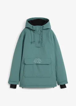 bonprix Bekleidung·Jumpsuits|Bekleidung·Sweat^wasserdichte Ski Funktions-Schlupfjacke mit Fleece-Futter graugrün