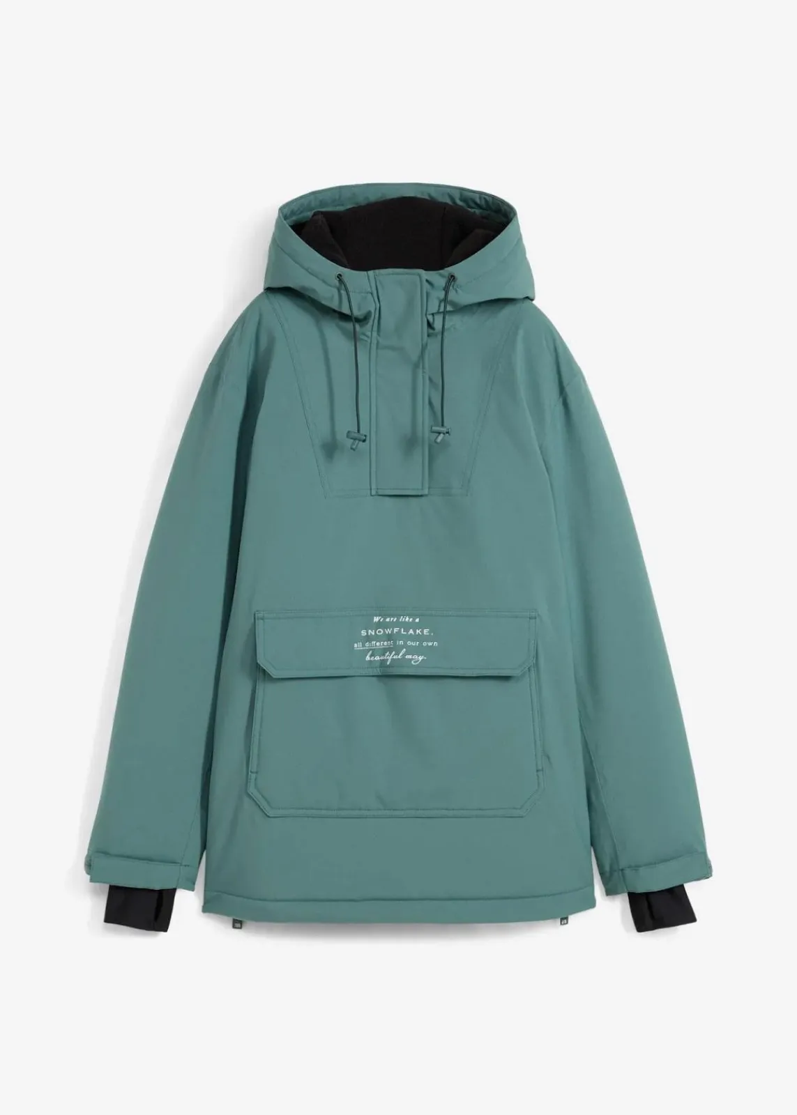 bonprix Bekleidung·Jumpsuits|Bekleidung·Sweat^wasserdichte Ski Funktions-Schlupfjacke mit Fleece-Futter graugrün