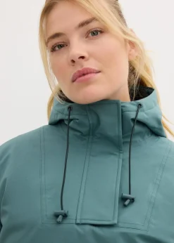 bonprix Bekleidung·Jumpsuits|Bekleidung·Sweat^wasserdichte Ski Funktions-Schlupfjacke mit Fleece-Futter graugrün
